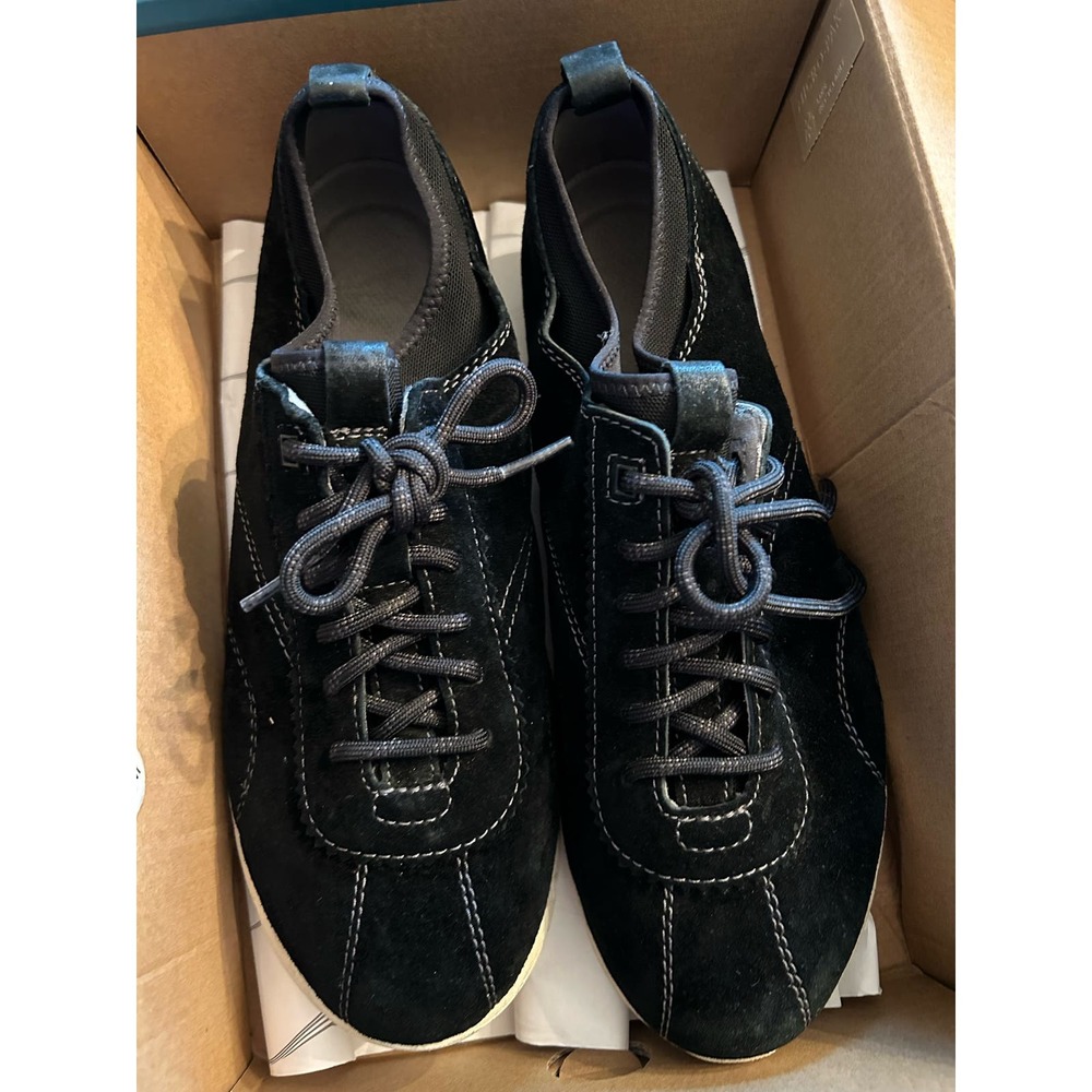 Dansko Audra Suede Sneaker Shoes Black Suede size 41